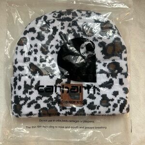 Unisex Carhartt Cow Print Beanie Winter Knit Cap